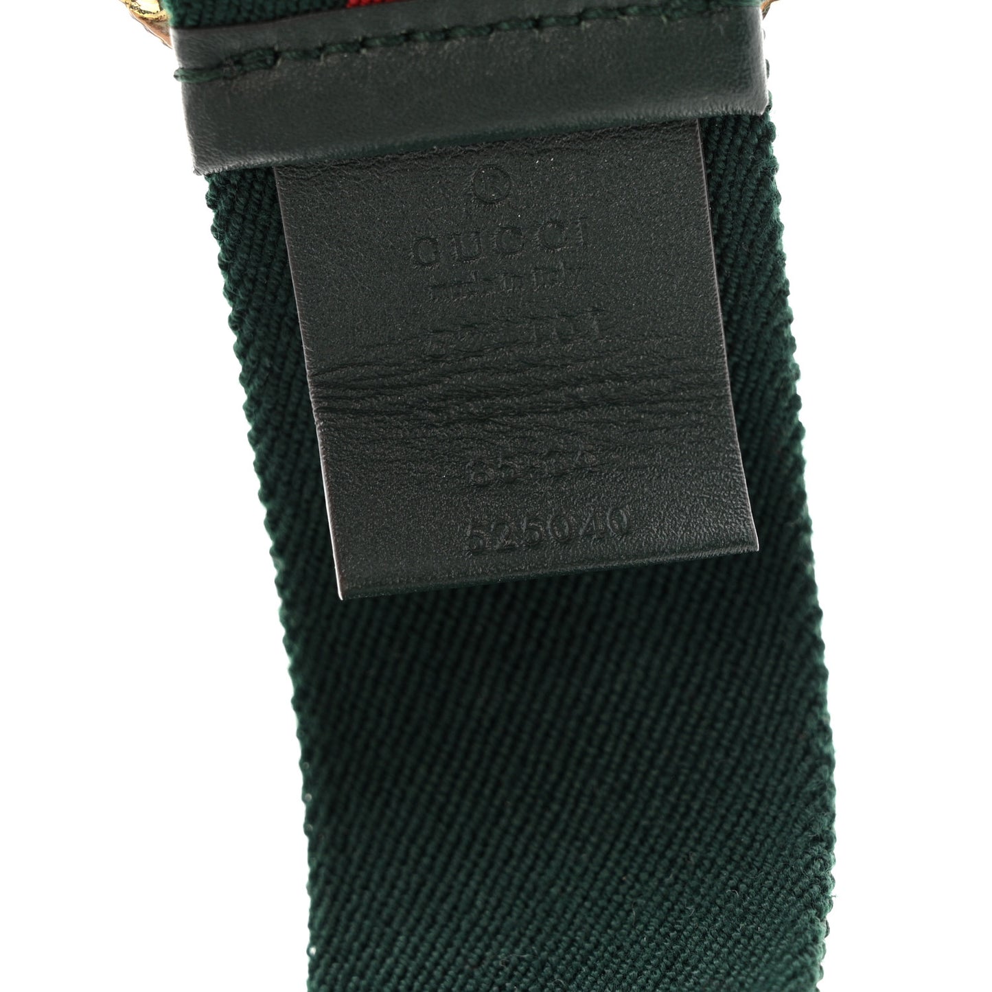 Canvas Torchon Double G Web Belt 85 34 Verde