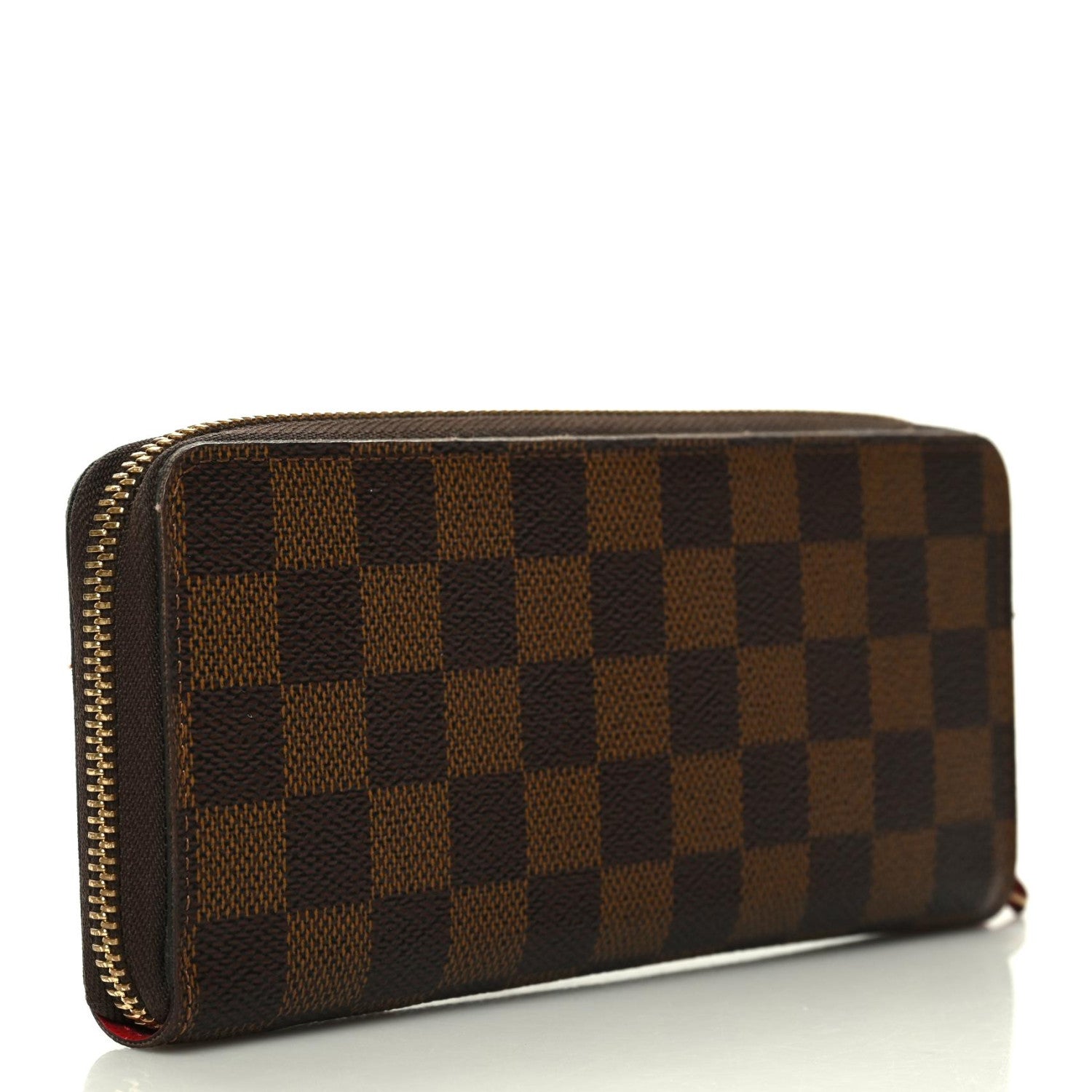 Louis Vuitton Damier Ebene Clemence Wallet Cherry 3 of 7