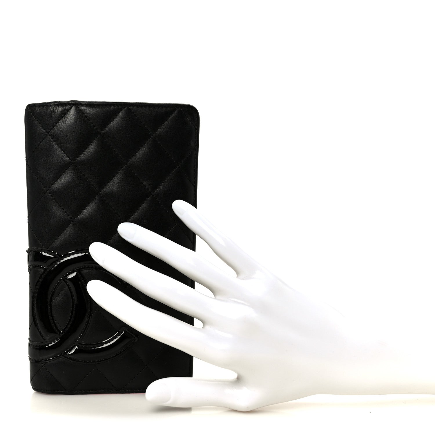 Chanel Calfskin Quilted Cambon Yen Wallet Black 2 of 10