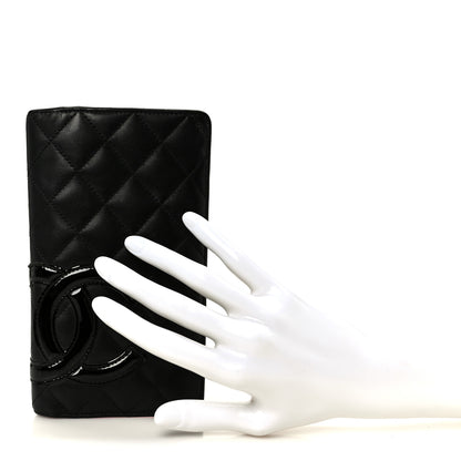 Chanel Calfskin Quilted Cambon Yen Wallet Black 2 of 10