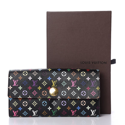 Louis Vuitton Monogram Multicolor Sarah Wallet Black Grenade 10 of 10