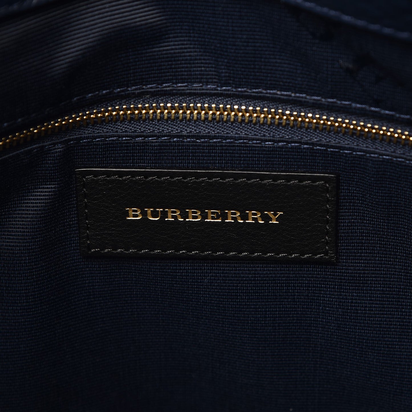 Heritage Grain Check Embossed Medium Dewsbury Tote Blue Carbon