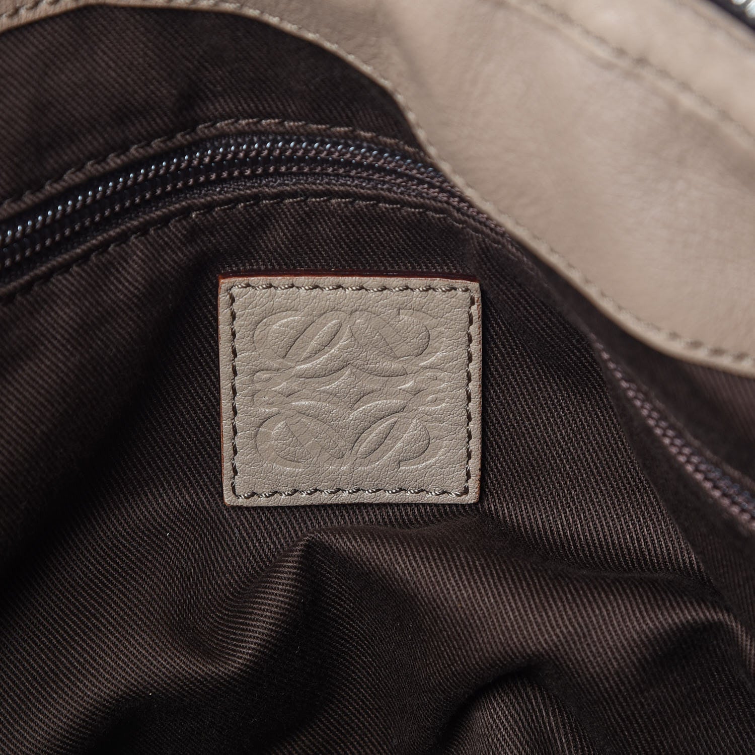 Loewe Calfskin Logo Shoulder Bag Mink 9 of 9