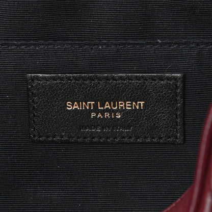 Saint Laurent Calfskin Matelasse Monogram Lou Camera Bag Dark Legion Red 7 of 10