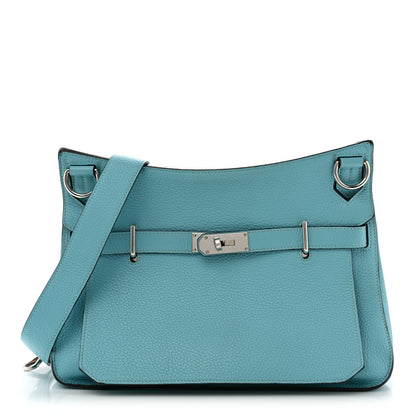 Hermes Taurillon Clemence Jypsiere 34 Bleu Atoll 1 of 14