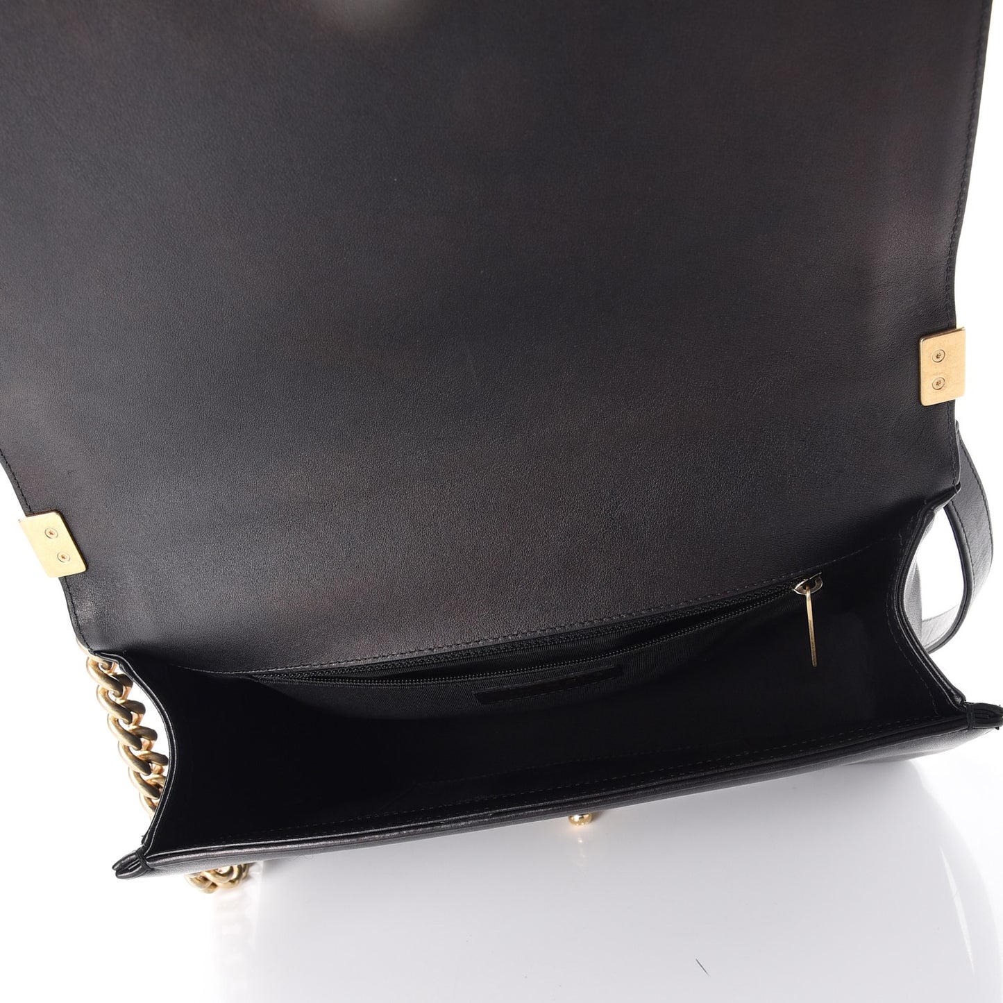 Calfskin Quilted New Medium Boy Flap Black
