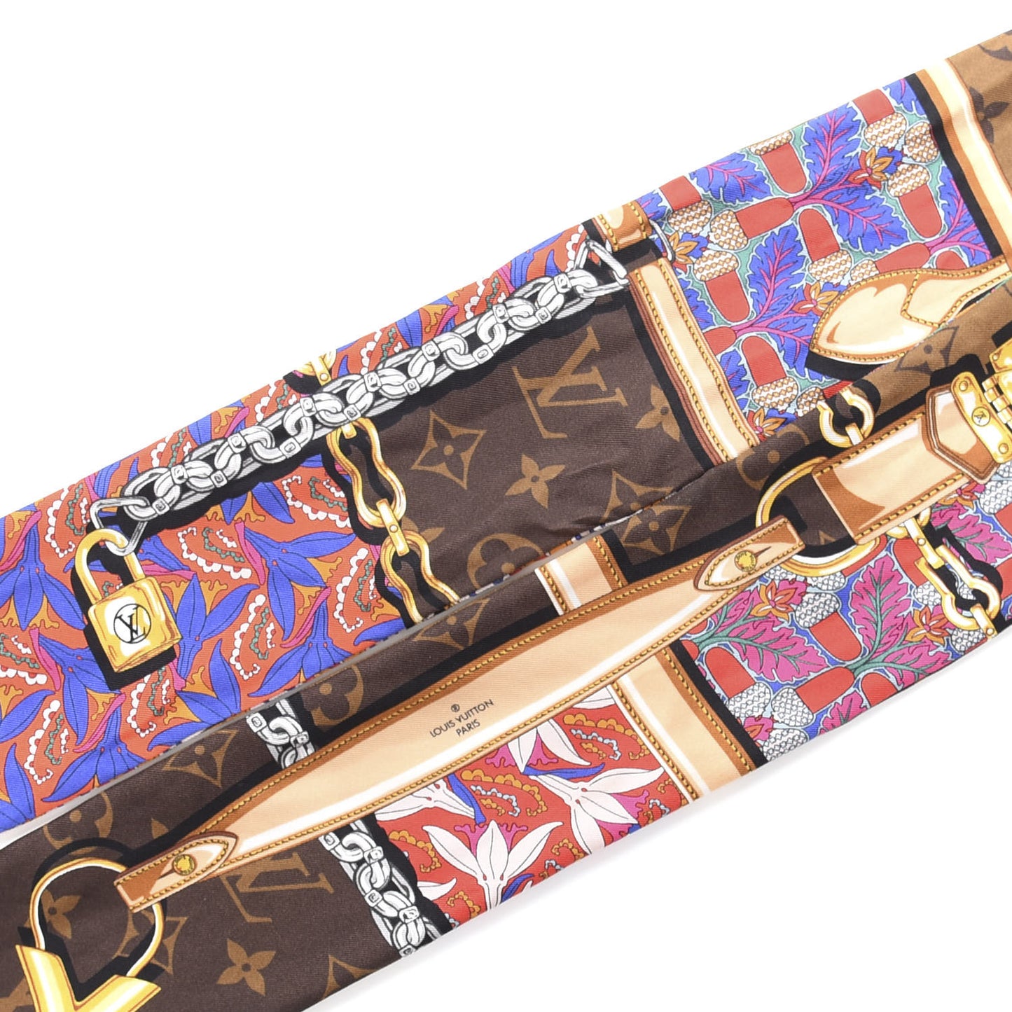 Silk Monogram Confidential Garden Bandeau Brown