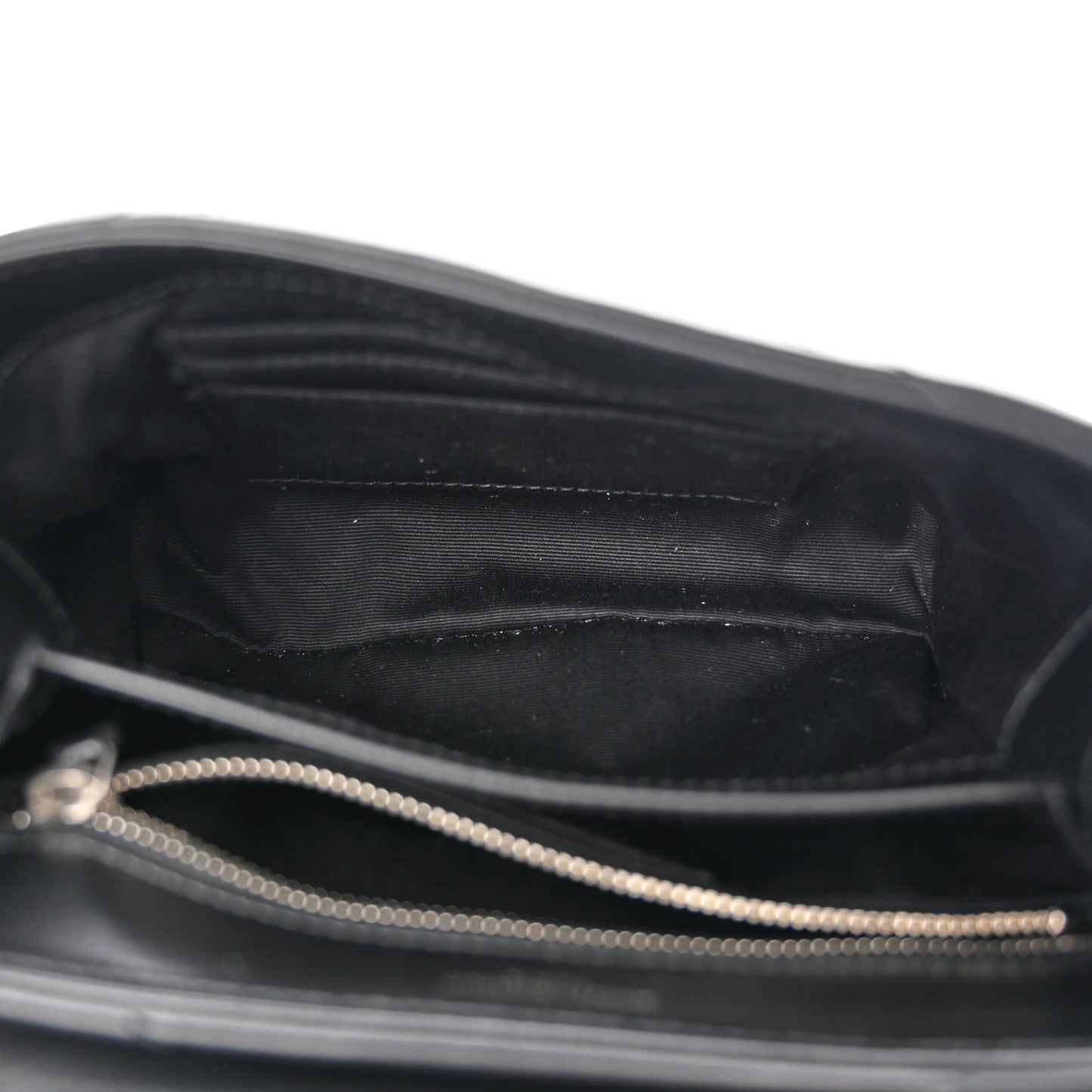 Calfskin Y Quilted Monogram Toy Loulou Crossbody Bag Black