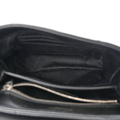 Saint Laurent Calfskin Y Quilted Monogram Toy Loulou Crossbody Bag Black 5 of 13