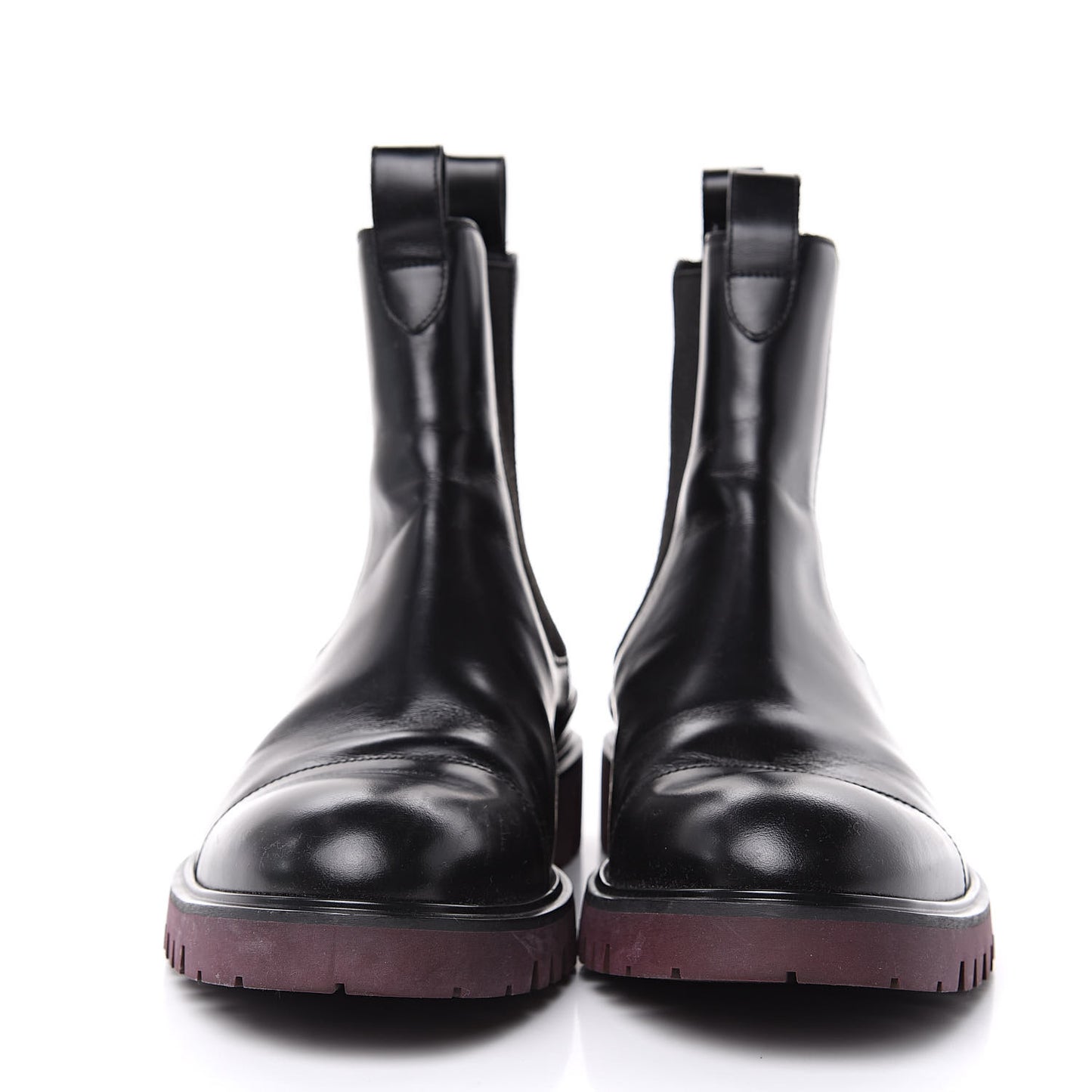 Calfskin Chelsea Ankle Boots 8 Black