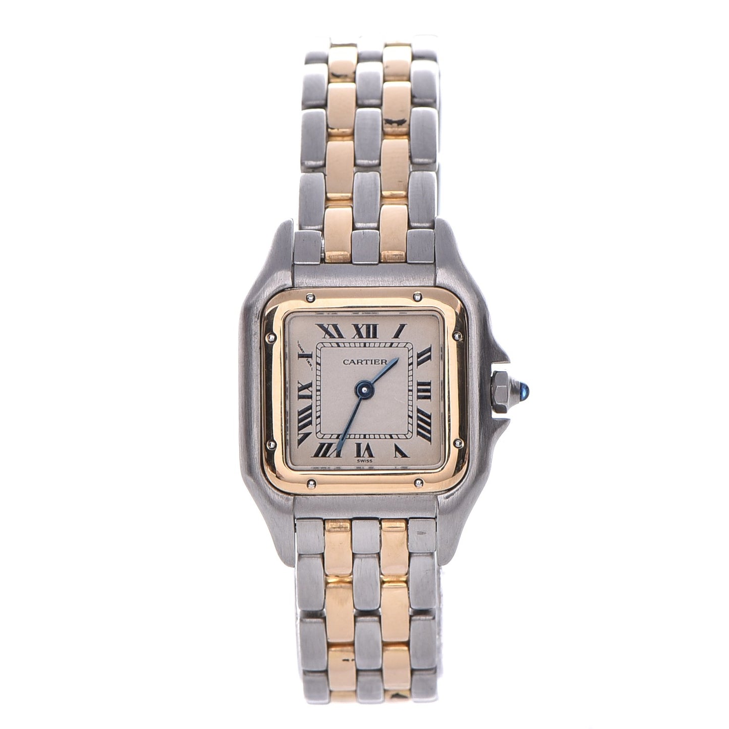 Stainless Steel 18K Yellow Gold 22mm Panthere Quartz Watch