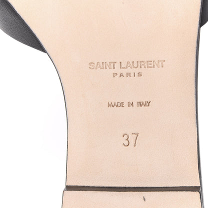 Saint Laurent Calfskin Nu Pied 05 Slide Sandals 37 Black 6 of 9