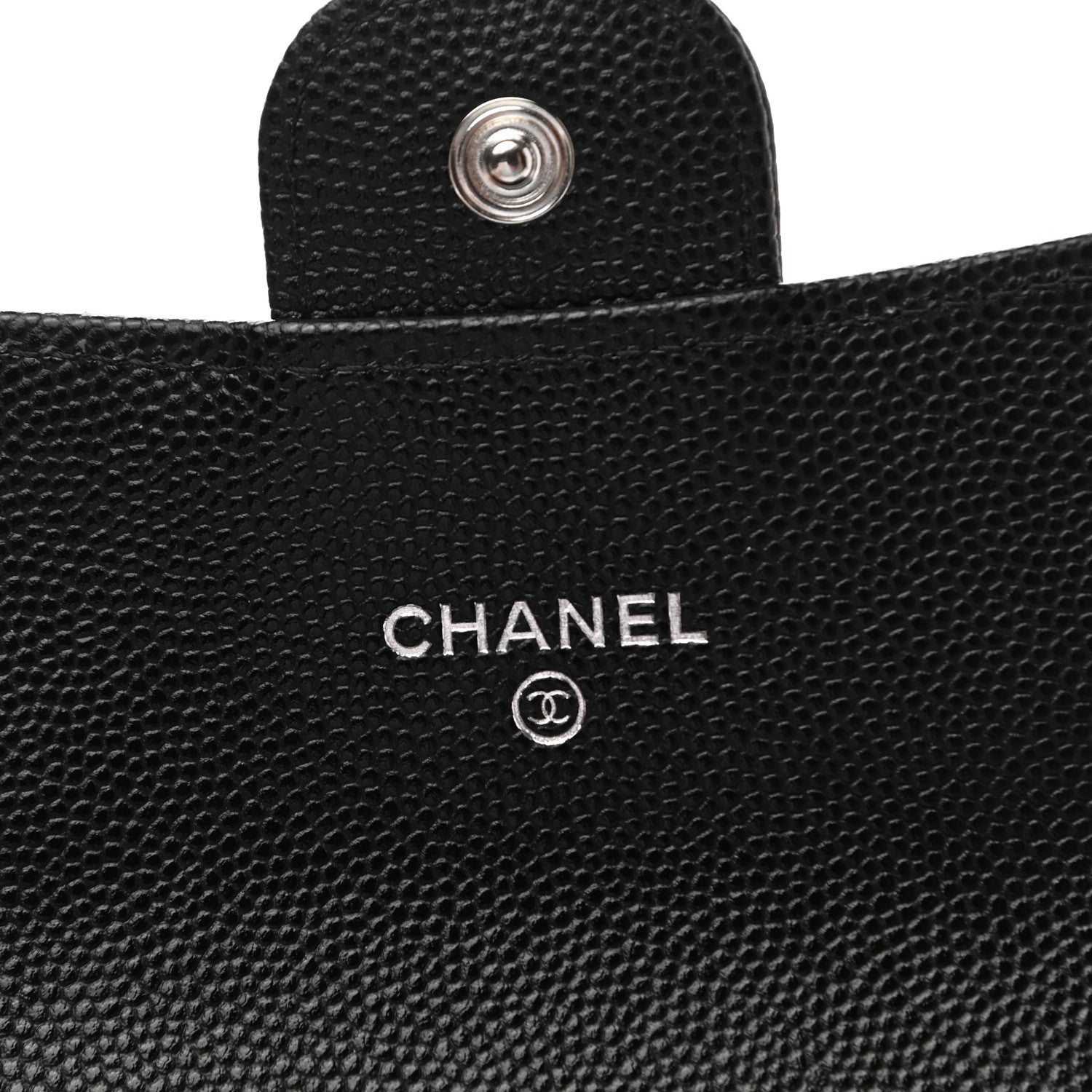 Chanel Caviar Quilted Medium Gusset Flap Wallet Black 6 of 9