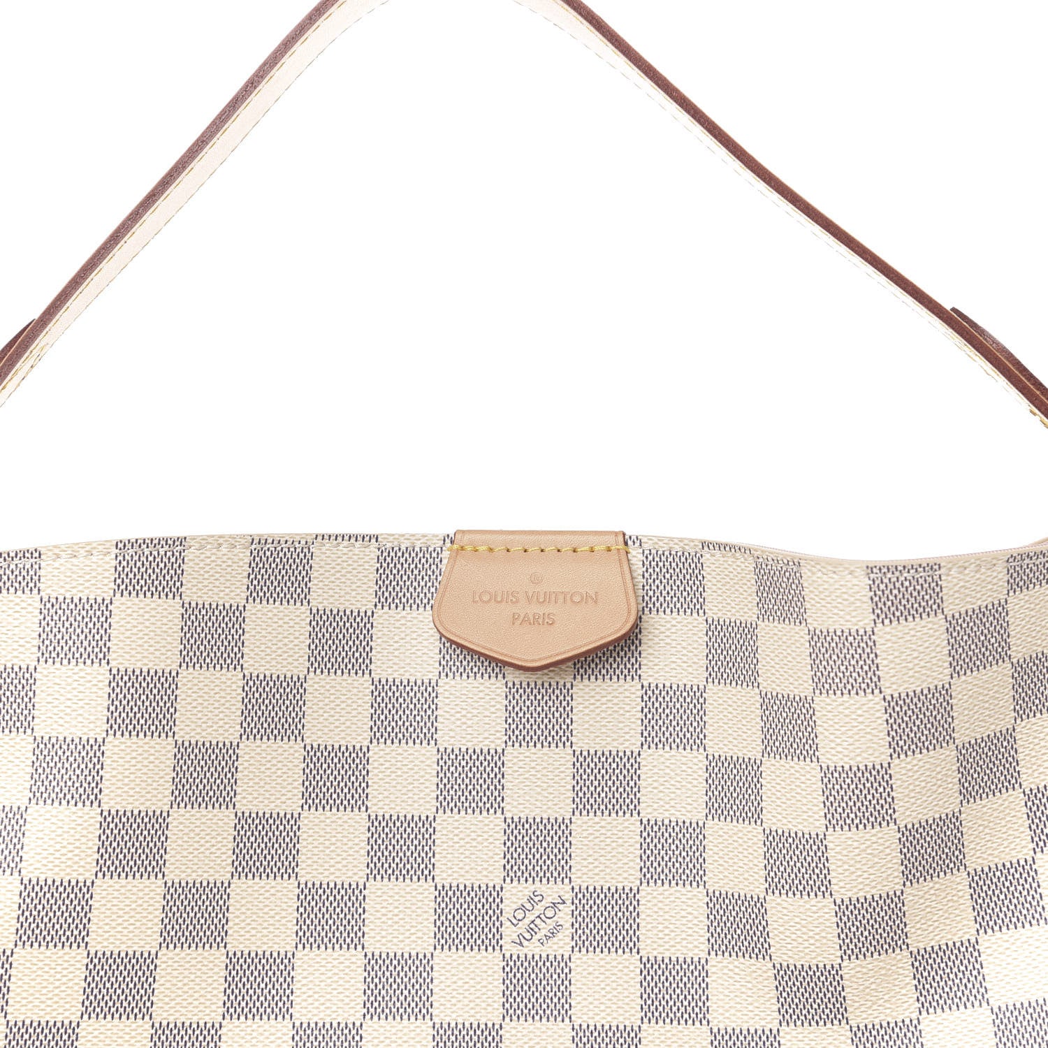 Louis Vuitton Damier Azur Graceful MM Rose Ballerine 9 of 10