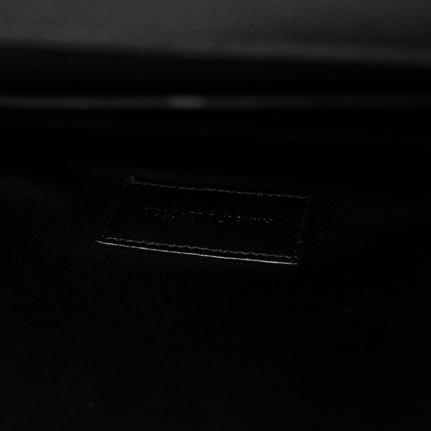 Saint Laurent Grain De Poudre Matelasse Chevron Monogram Envelope Clutch Black 7 of 8