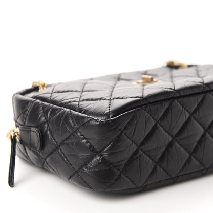 Chanel Aged Calfskin Quilted Medium Reissue Camera Case Black 6 of 10