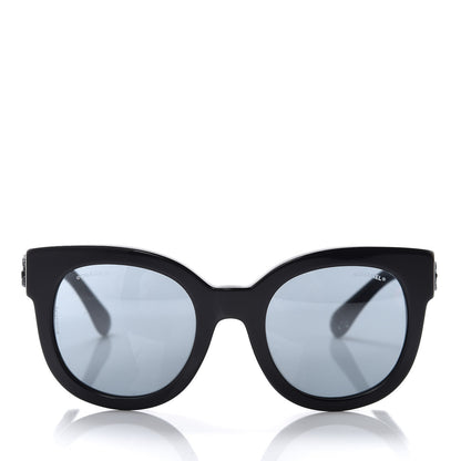 Chanel Acetate Butterfly Signature CC Sunglasses 5358 Black 2 of 7