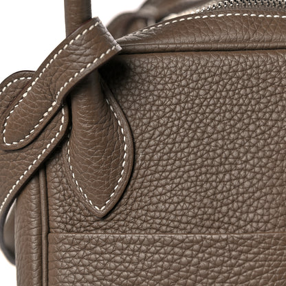 Hermes Taurillon Clemence Lindy 30 Etoupe 7 of 10