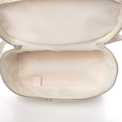 Chanel Crumpled Calfskin PVC Quilted Backpack White 5 of 18