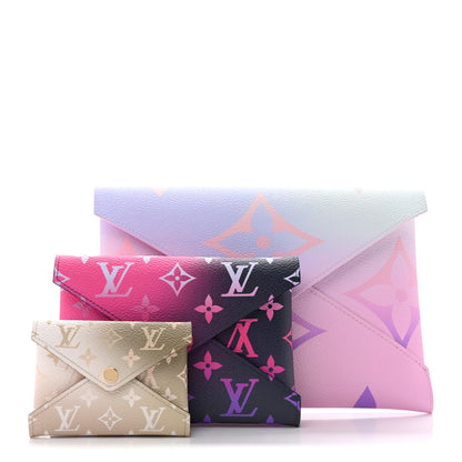 Louis Vuitton Monogram Giant Spring In The City Kirigami Pochette Set Sunrise Pastel Midnight Fuchsia Sunset Kaki 3 of 7