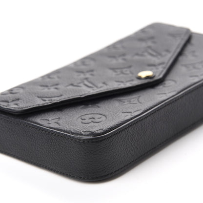Louis Vuitton Empreinte Pochette Felicie Chain Wallet Black 6 of 12