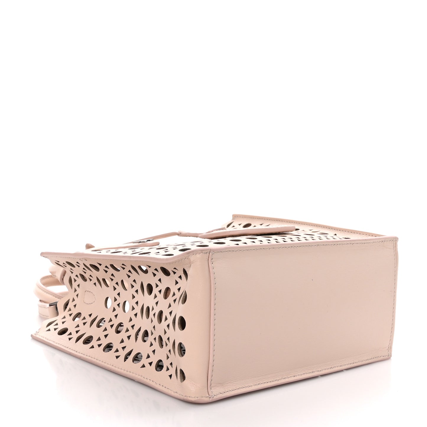 Calfskin Laser Cut Garance Tote Nude