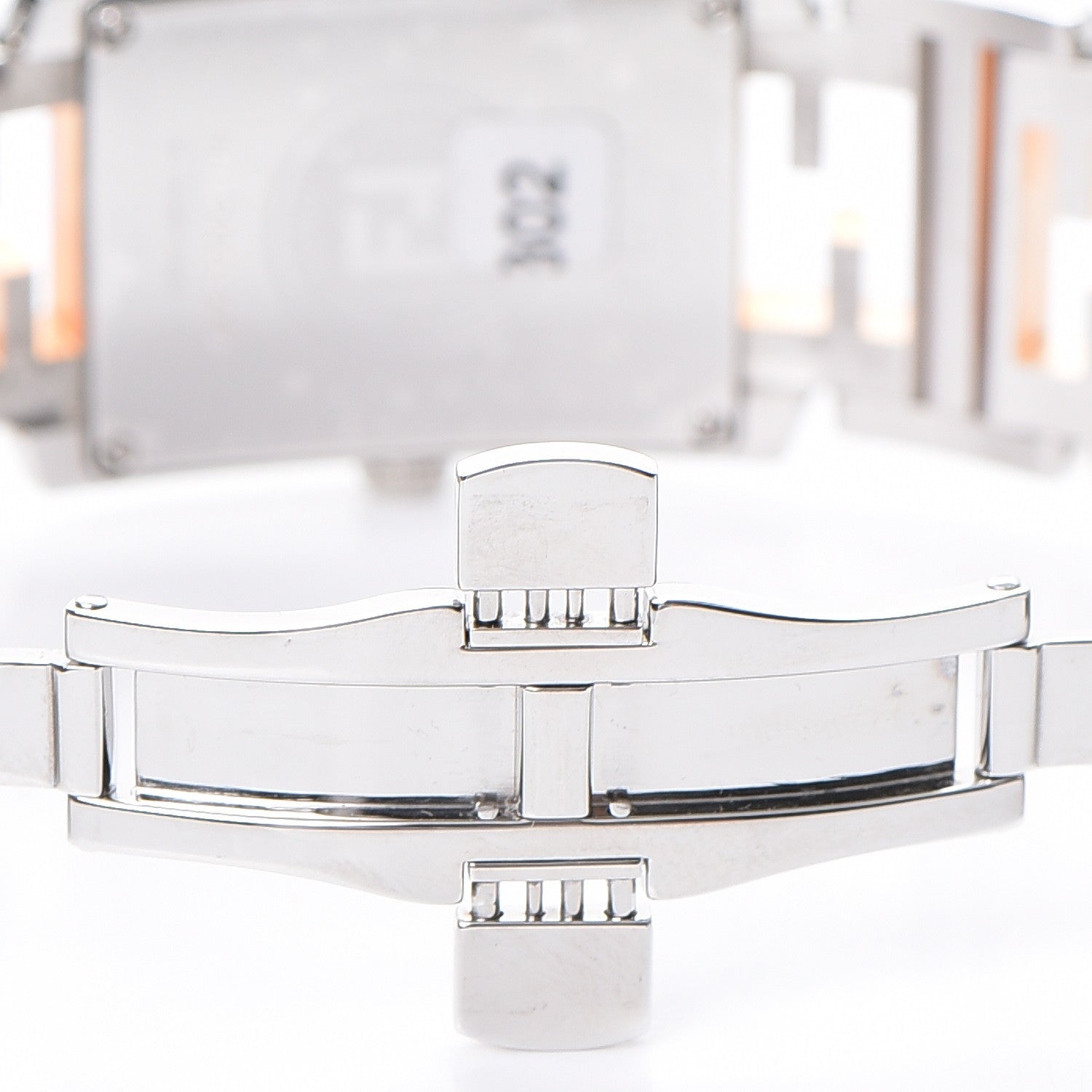 Fendi Stainless Steel 25mm Forever Tank Two Tone Quartz Watch 7 of 10