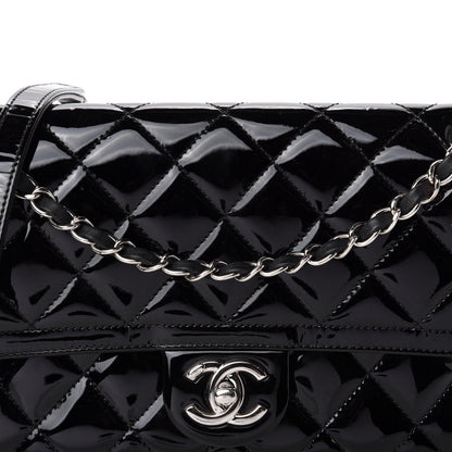 Chanel Patent Quilted Large Coco Shine Flap Black 20 of 20