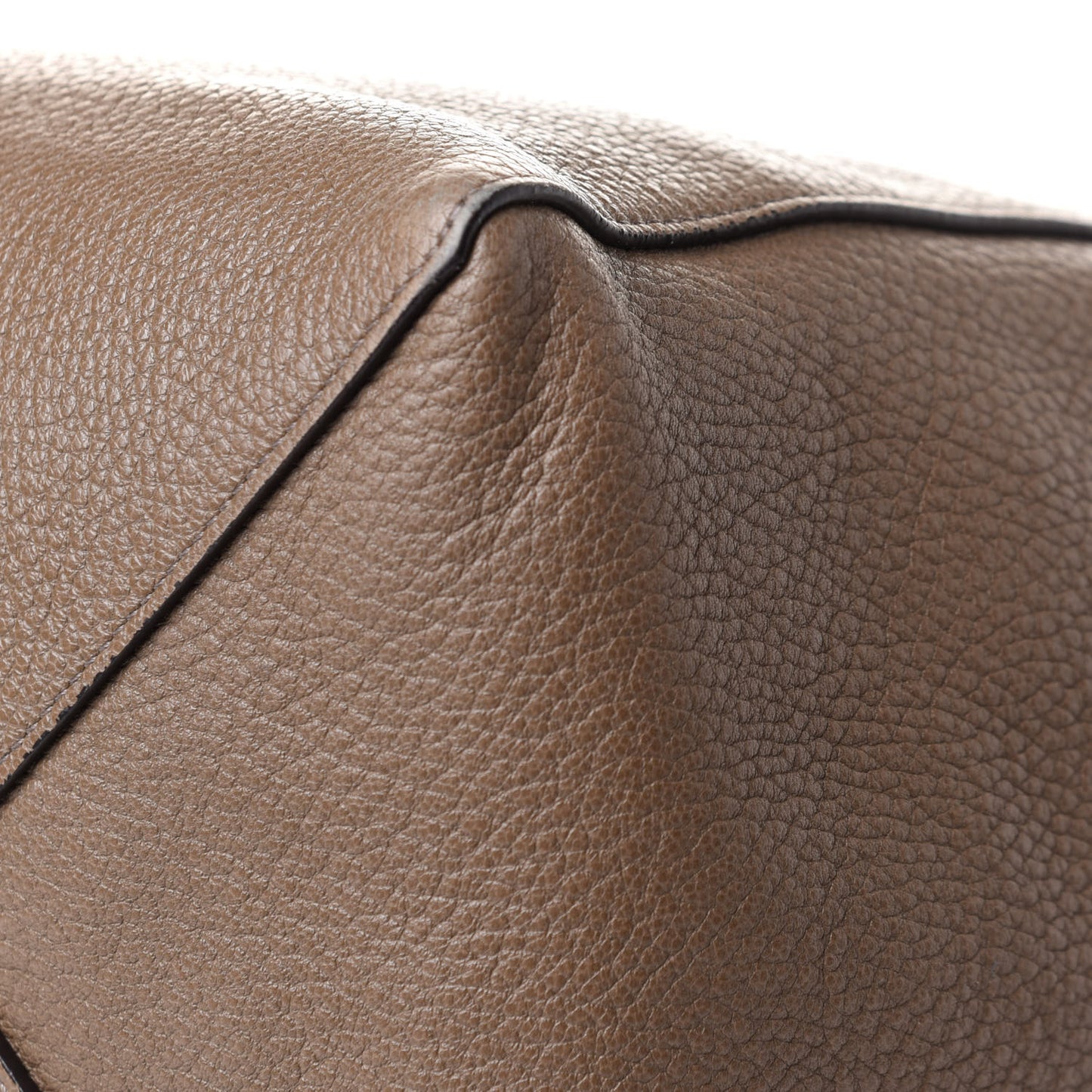 Soft Grained Calfskin Small Belt Cabas Phantom Taupe