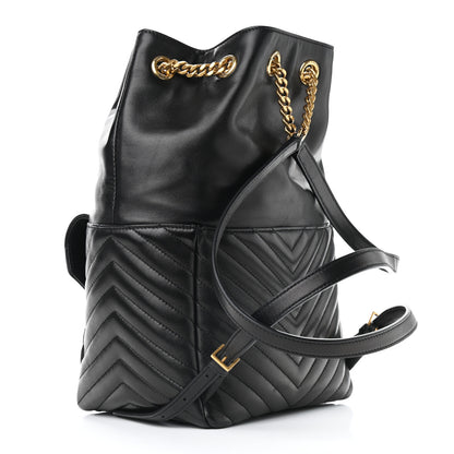 Saint Laurent Lambskin Matelasse Monogram Joe Backpack Black 2 of 7