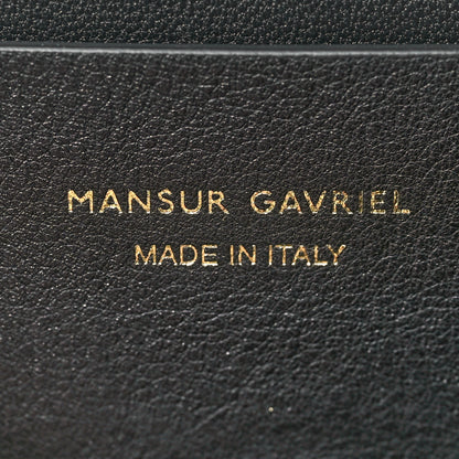 Mansur Gavriel Calfskin Box Shoulder Bag Black 6 of 9