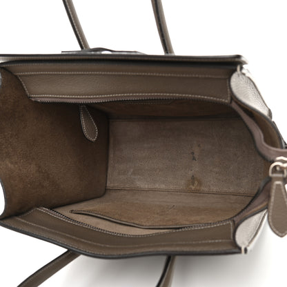 Celine Drummed Calfskin Micro Luggage Souris 5 of 12