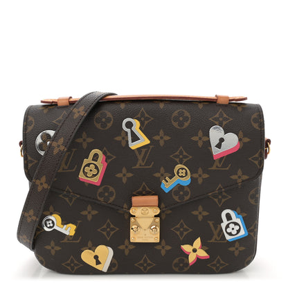 Louis Vuitton Monogram Love Lock Pochette Metis 1 of 12