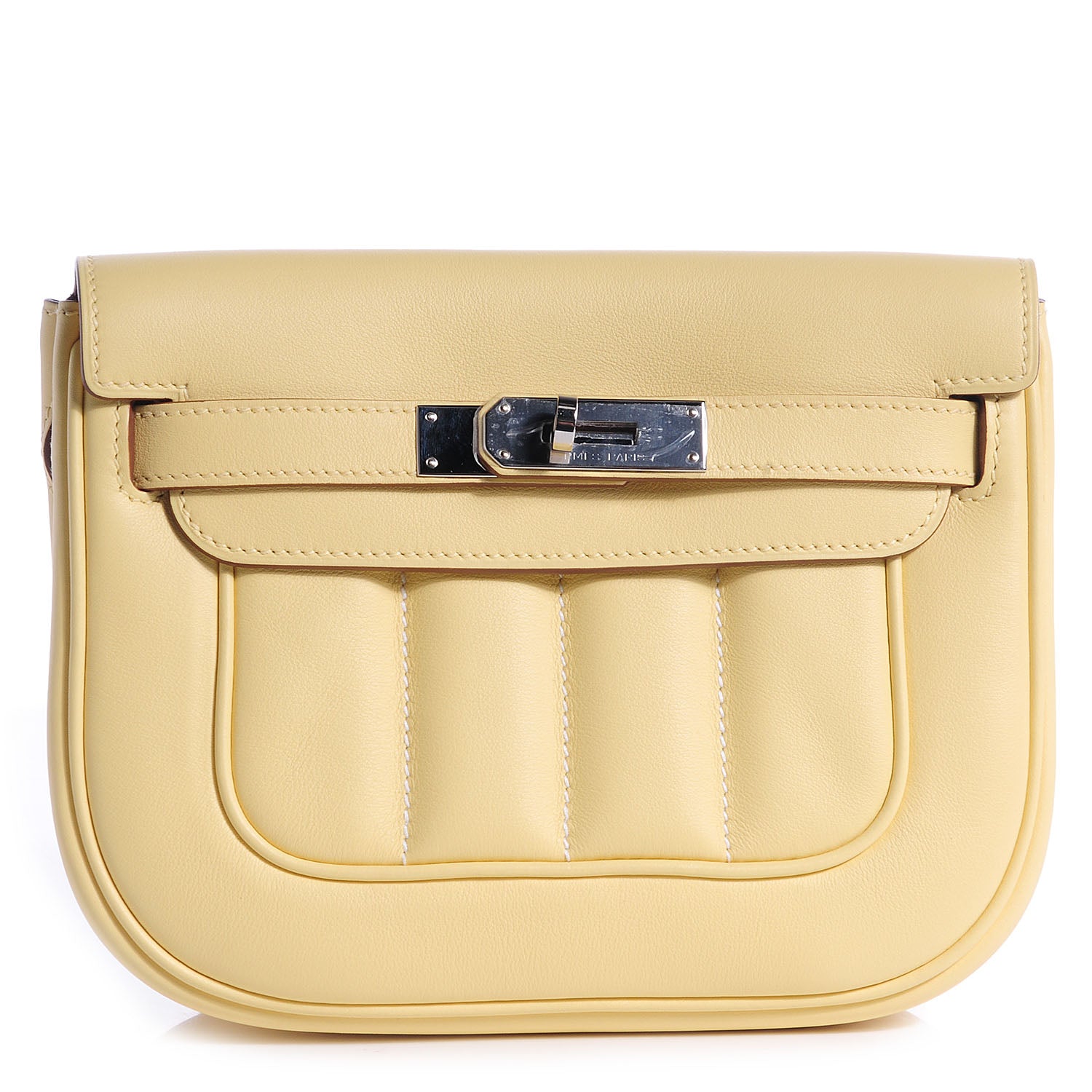 Hermes Veau Swift Mini Sac Berline Jaune Poussin 1 of 14