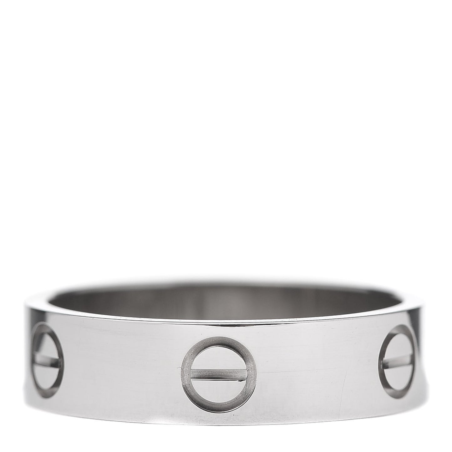 18K White Gold 5.5mm LOVE Ring 60 9