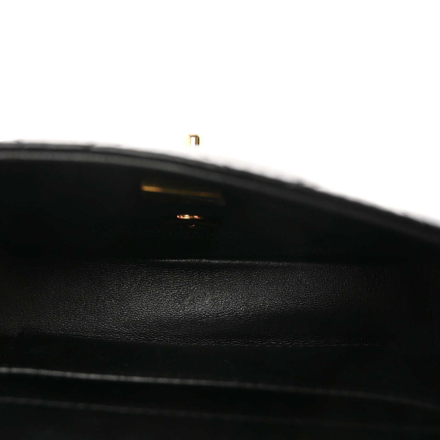 Chanel Lambskin Resin Quilted Top Handle Flap Black 1882580