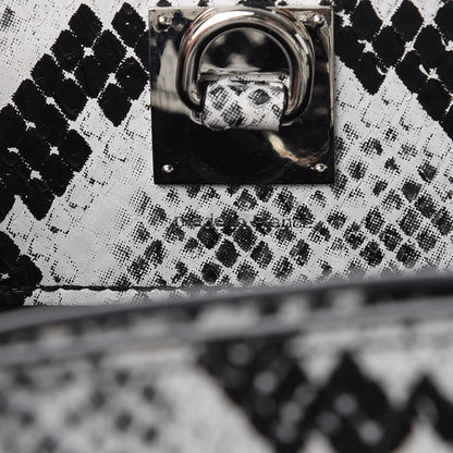 Louis Vuitton Python City Steamer PM Black White 8 of 11