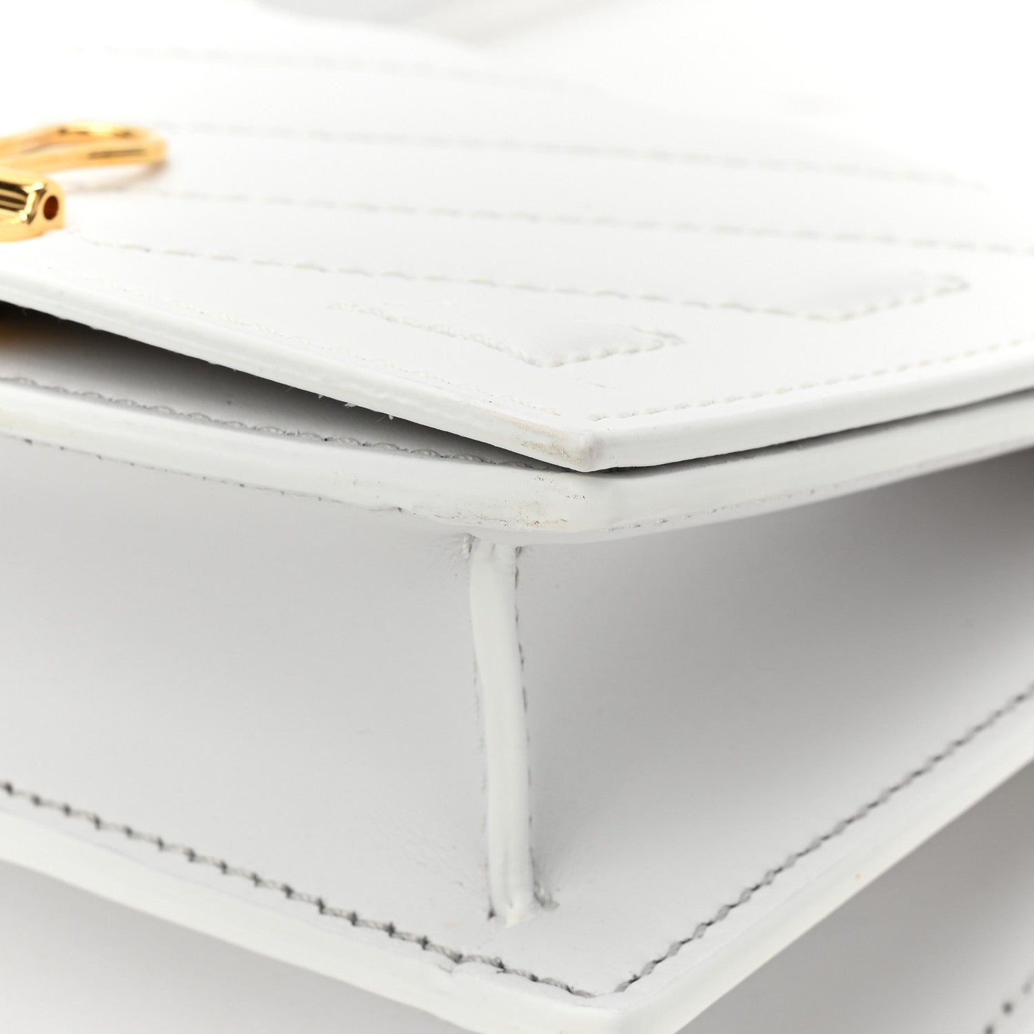 Off-White Calfskin Diag Binder Flap Bag White 12 of 13