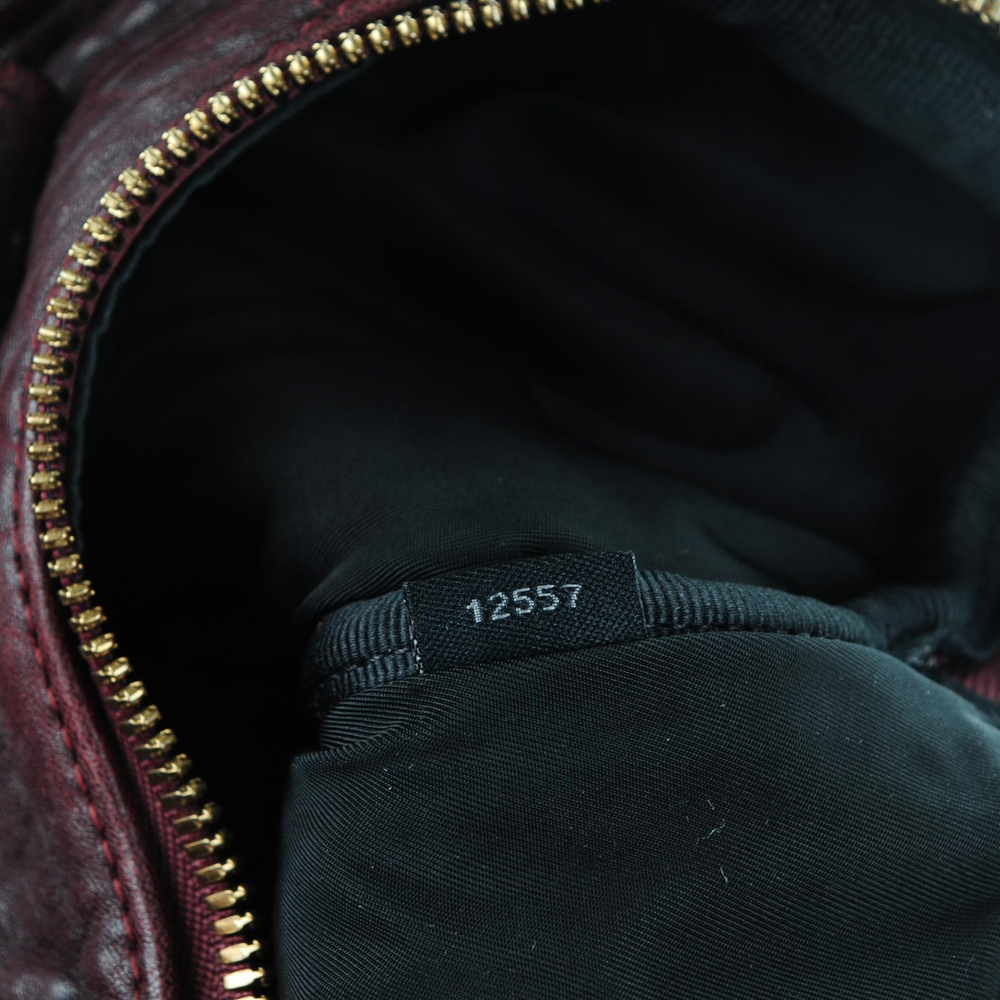 Pebbled Lambskin Rockie Beet Antique Brass Hardware