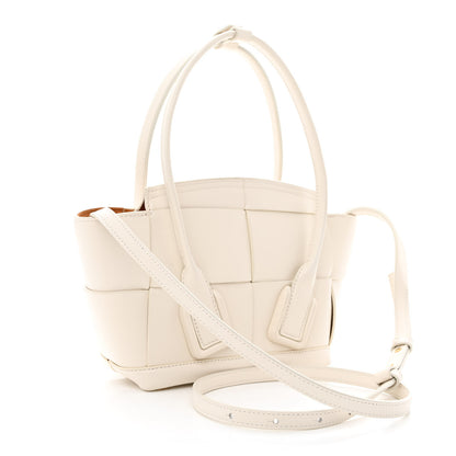 Bottega Veneta French Calfskin Maxi Intrecciato Mini Arco Bianco 3 of 14