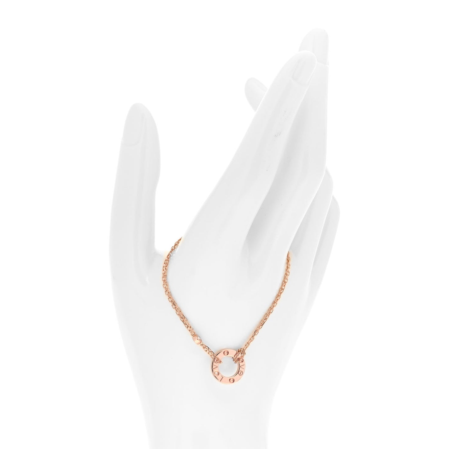 18K Pink Gold Diamond LOVE Bracelet