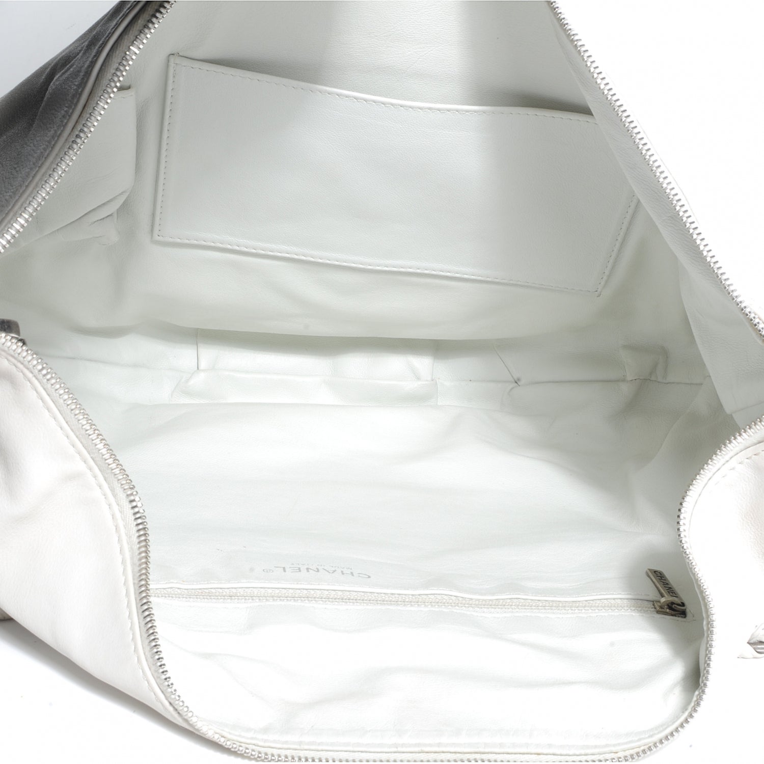 Chanel Leather Modern Chain Hobo White 5 of 7