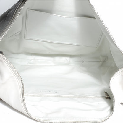 Chanel Leather Modern Chain Hobo White 5 of 7