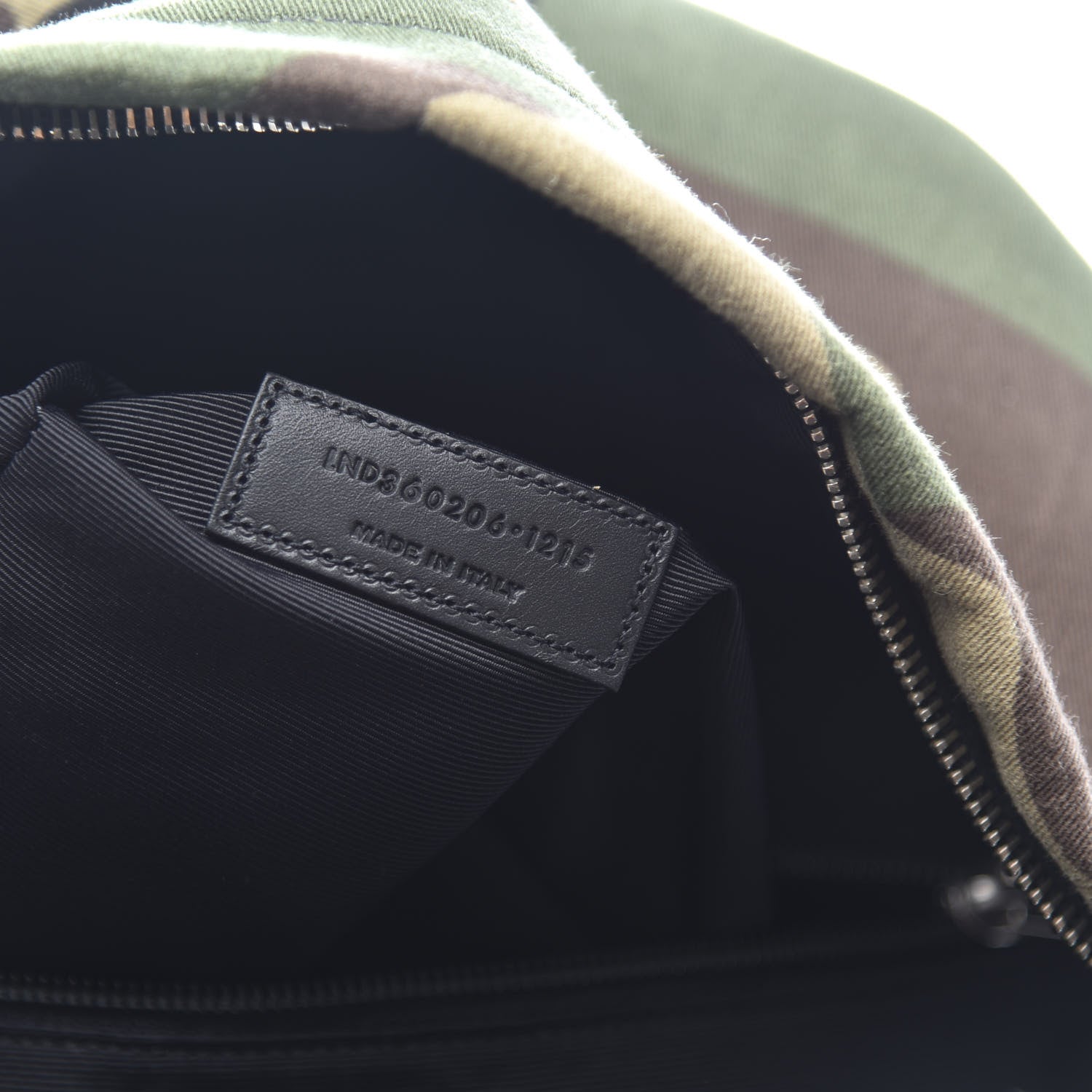 Saint Laurent Canvas Camouflage Studded Hunting Backpack Green Black Brown 9 of 11