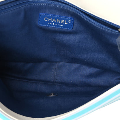 Chanel Mixed Fibers Lambskin Venise Biarritz Flap Bag Multicolor White 5 of 10