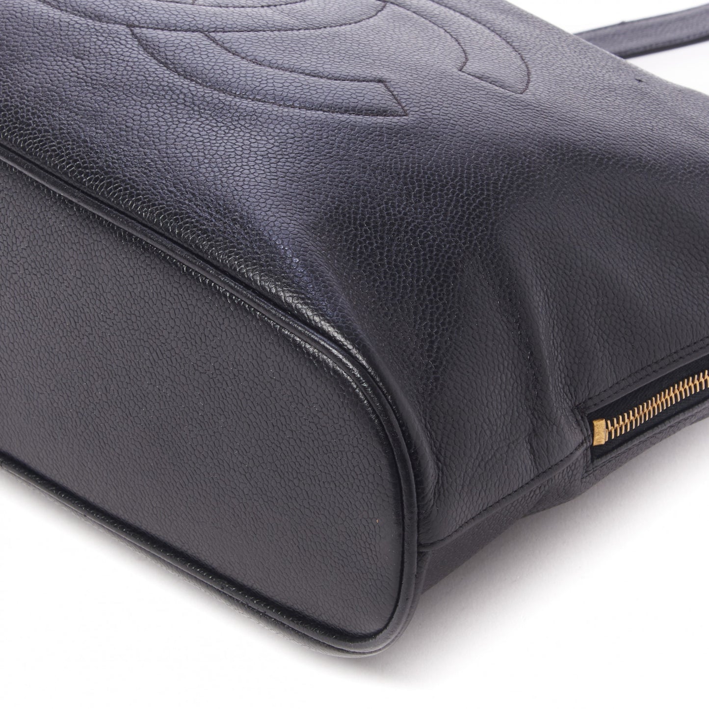 Caviar Large CC Shoulder Bag Black