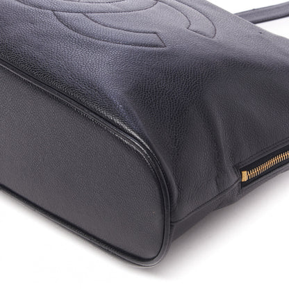 Chanel Caviar Large CC Shoulder Bag Black 5 of 10