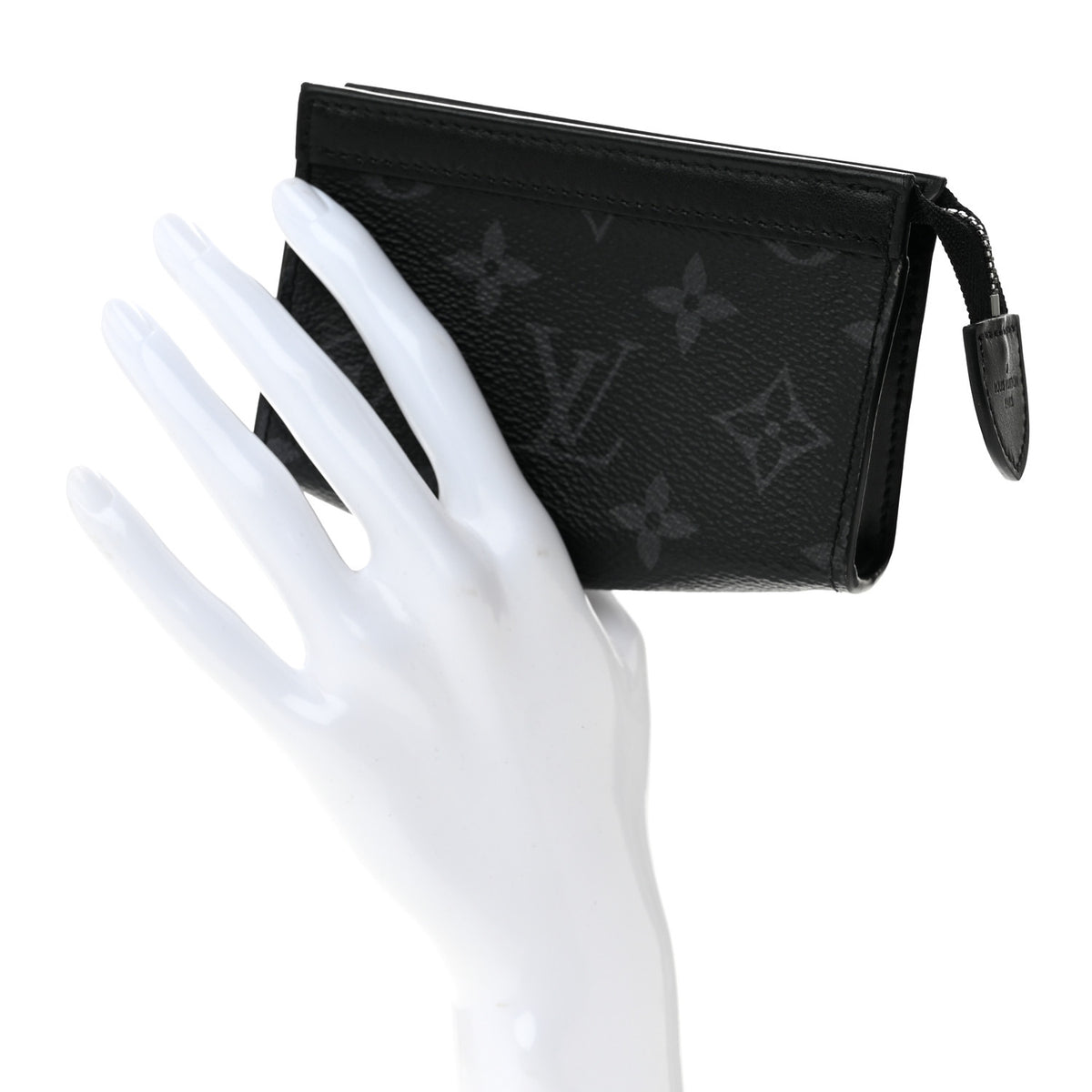 Louis Vuitton Monogram Eclipse Key Pouch Voyage 2 of 9