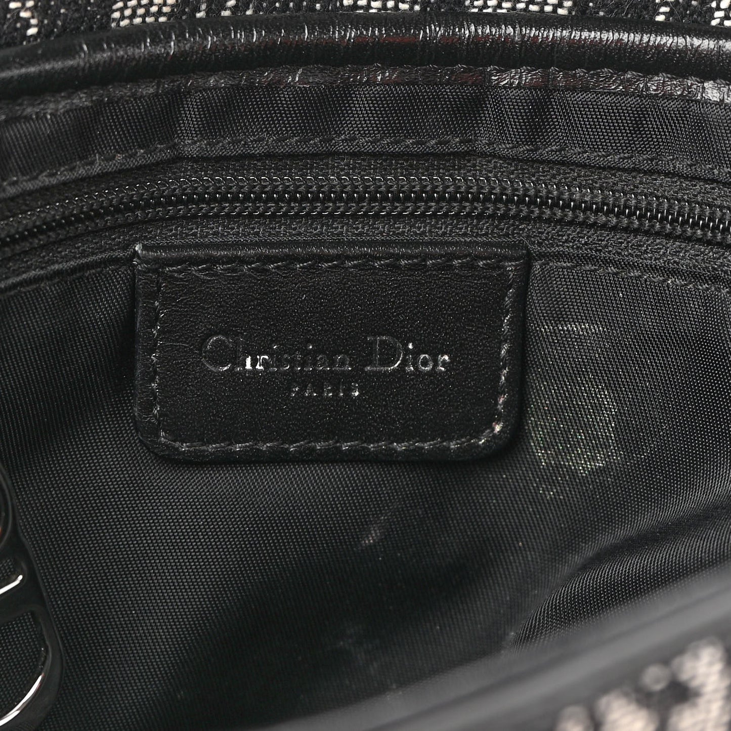 Monogram Saddle Bag Black