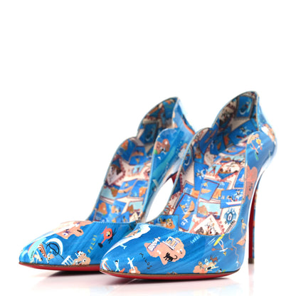 Christian Louboutin Patent Odissey Hot Chick 100 Pumps 39.5 Multicolor 3 of 9